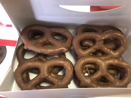 12 pc. Chocolate dipped Pretzels