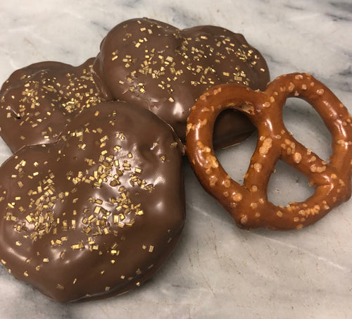 Caramel Stuffed Pretzels