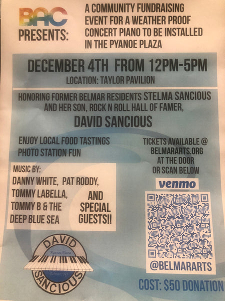 The Fundraiser for the Sancious Piano - 12/4/2022