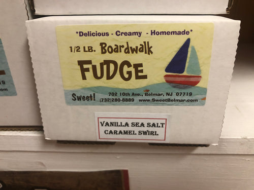 Boardwalk Fudge - Vanilla Sea Salt Caramel Swirl